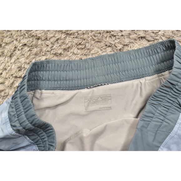 Patagonia Women's Size S Gray Athletic Shorts - Polyester Drawstring Pockets - Picture 5 of 7